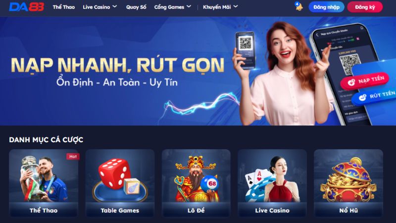 DA88 là nhà cái cá cược uy tín tại thị trường Việt Nam