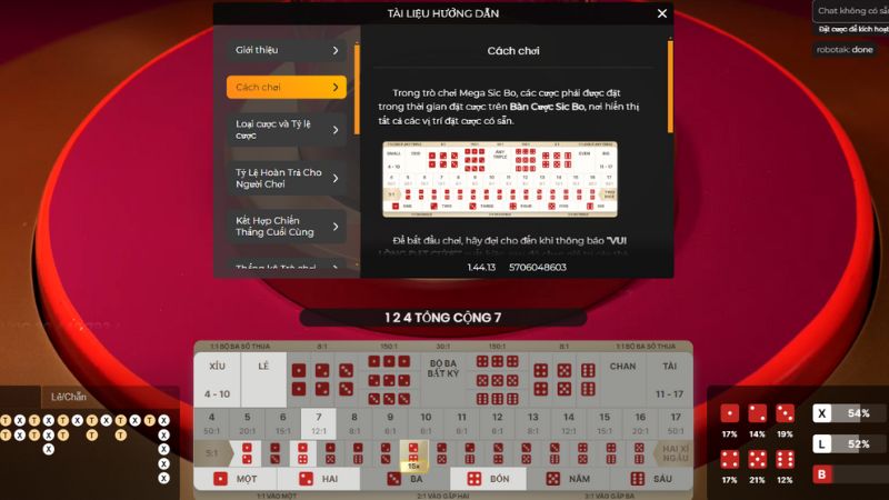 Chi tiết luật chơi game sicbo dành cho tân binh
